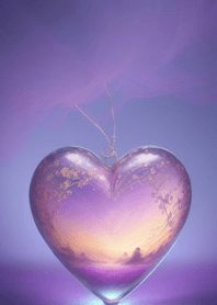 墜子項鍊 玻璃心 AEnoV