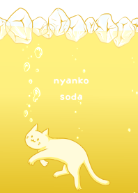 Cat in lemon soda