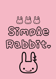 Simple Rabbit LINE Theme.