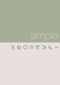 シンプル - カーキ＆ベージュ