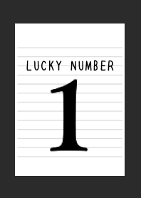 LUCKY NUMBER 1 NOTEBOOK/CHARCOAL GREY