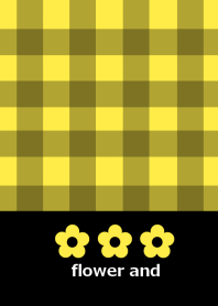 Flower and check pattern 3 from J