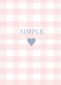 SIMPLE HEART_check pinkblue