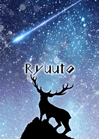 Ryuuto Reindeer and starry sky