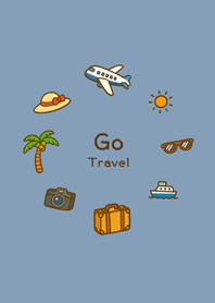Let's travel together(Morandi blue)