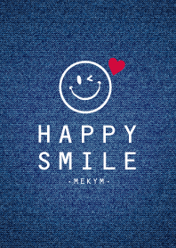 HAPPY-SMILE DENIM HEART 14