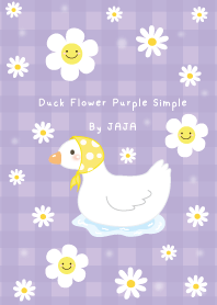 Duck Flower Purple Simple By JAJA