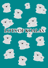 LOTS OF KOALAS-PEACOCK GREEN