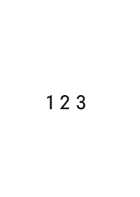 123 - white black