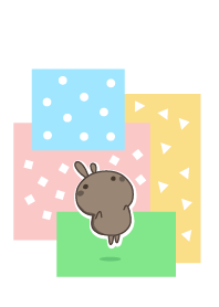 rabbit staring - 156 - jump