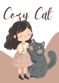 Girl and kitten
