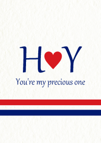 H&Y Initial -Red & Blue-