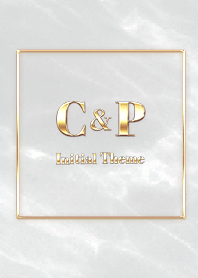 [ C&P ] Initial Theme Gold Gray