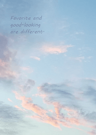 Favorite and good-looking are different.
