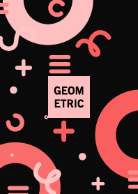 Geometric EXISTENTIAL BLACK RED