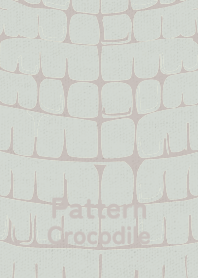 Pattern Crocodile Pale Mist WHT