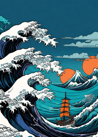 Ukiyo-e Sea xqqsA