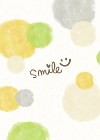 Watercolor Circle Yellow Green21 Japan