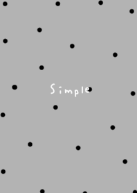 Gray. small polka dots.