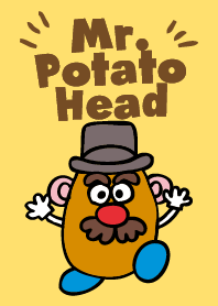 Handwriting Mr Potato Head Yellow Line Theme Line Store