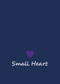 Small Heart *Navy Purple 8*