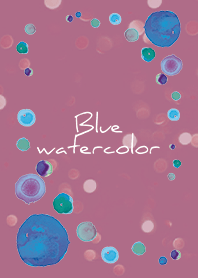 Black Pink : Blue watercolor