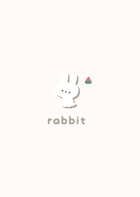 กระต่าย5 แตงโม [สีเบจ]