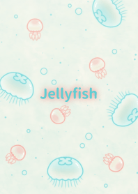 ทะเล 001 (แมงกะพรุน×สีเบจ×สีมิ้นต์)