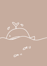 Beige sea and whale g