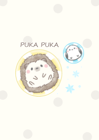 Hedgehog and Shimaenaga -swim ring- ju2