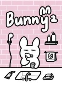 亂畫的兔2：浴廁篇（粉灰）