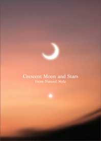 Crescent Moon and Star 2 / Natural Style