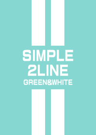 Green & White double line(2line)