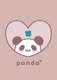 熊貓 四葉 [暗淡粉紅色]