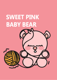 Sweet pink baby bear