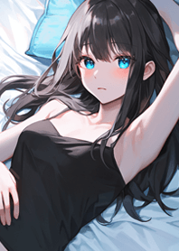 girlfriend just waking up in bed