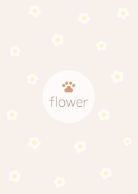 flower <Pad> beige.