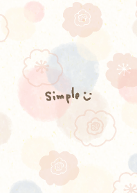 Simply watercolor Flower10 from Japan
