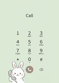Hello Bunny (Muted Green)