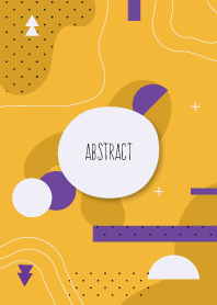 Abstract Geometric Saffron Yellow