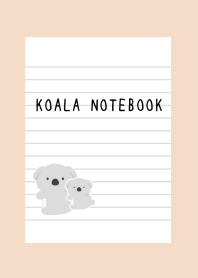 KOALA NOTEBOOK-PINK BEIGE