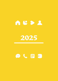 2025년의 단순성(계란 노란색)