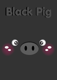 Simple Cute Black Pig theme v.2