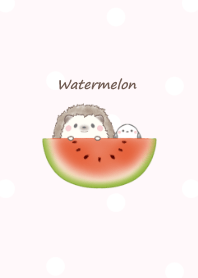 Hedgehog and Shimaenaga -watermelon- pk2