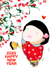 HAPPY NEW YEAR 2020(Nandina domestica).