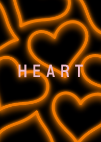 Neon Heart is Full Orange 14