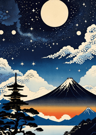 Moonlight and Sea Ukiyo-e dD6ot