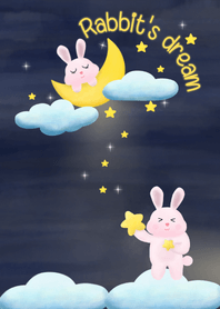 Rabbit's dream happy life to the moon