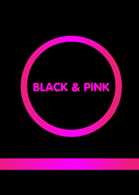 Simple Black & Pink (Circle)