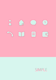 Adult Simple / Pink Blue Green g